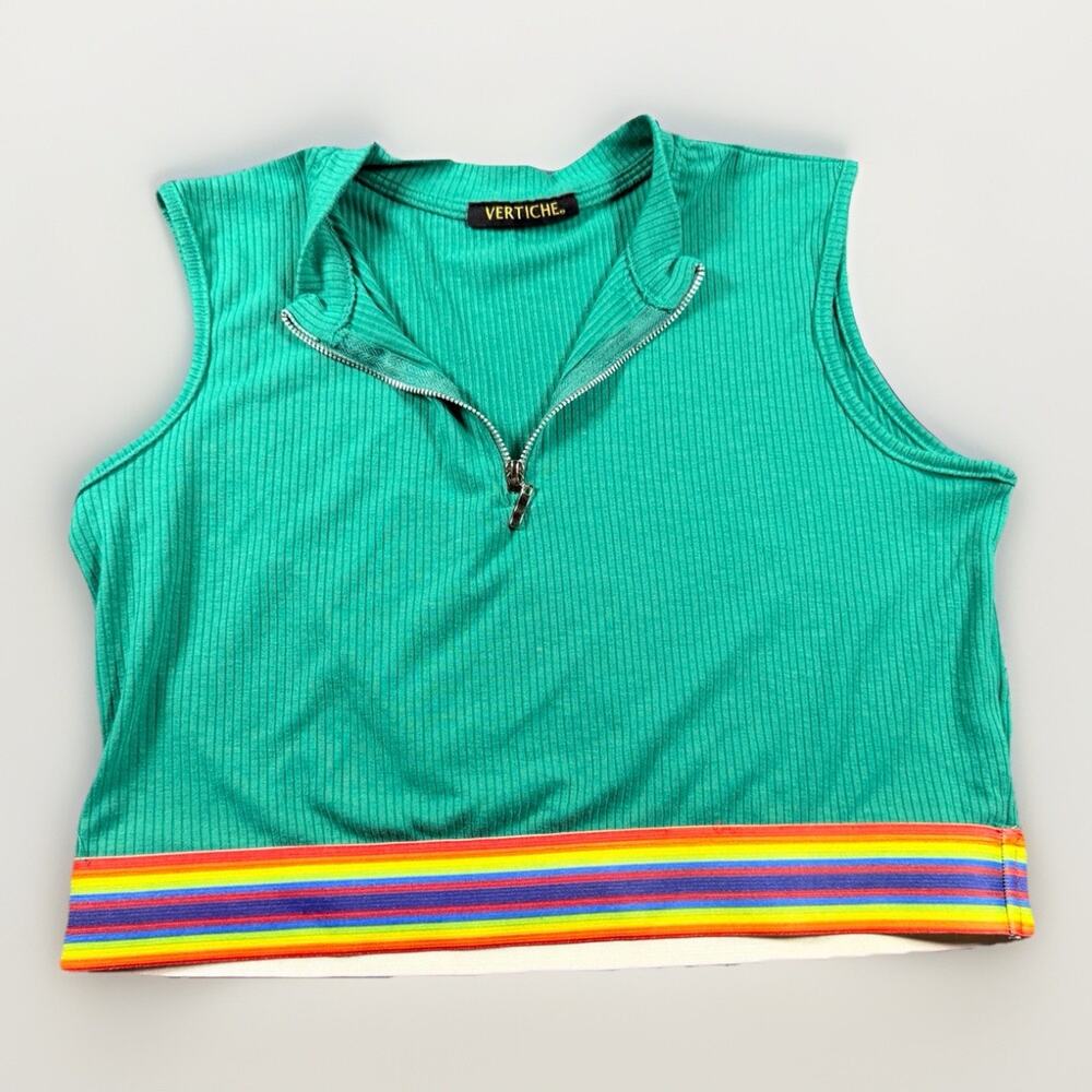 Vertiche Crop Top 1/4 Zip